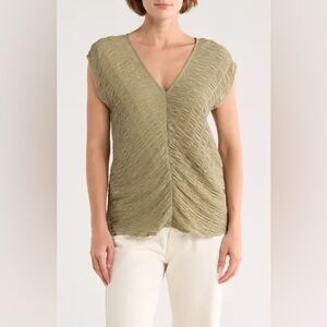 Bobeau Brinley Tank Olive Blouse